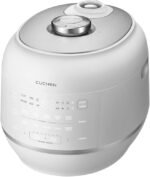 Cuchen 10-Cup Premium IH Pressure Rice Cooker with 316Ti Stainless Steel Inner Pot, 2.1 Bar High Pressure for Multi-Grain & Canning, Auto Steam Clean, White (CRT-RPD1010IEWUS) - Image 3