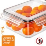 40 PCS Food Storage Containers with Lids Airtight, 100% Leakproof Plastic Meal-Prep Containers Reusable(20 Containers & 20 Lids),Microwave and Dishwasher Safe, Includes Labels & Pen - Image 5