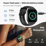 Zreal Smart Watch with Bluetooth Calls & Text, 2.1" HD Large Screen Health & Fitness Tracker for Android & iPhone, Heart Rate SpO2 & Sleep Monitor, 7-Day Battery, IP68 Waterproof Activity Watch - Image 5
