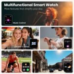 Zreal Smart Watch with Bluetooth Calls & Text, 2.1" HD Large Screen Health & Fitness Tracker for Android & iPhone, Heart Rate SpO2 & Sleep Monitor, 7-Day Battery, IP68 Waterproof Activity Watch - Image 6