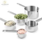 Premium No Rust 10-Piece Stainless Steel Measuring Cups & Spoons Set, Cups and Spoons, Kitchen Gadgets for Cooking & Baking, Easy To Read No Fading Engraved Measurements, & Stackable Design - Image 3