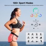 Smart Watches for Women Men 1.27" HD Fitness Tracker with Heart Rate/Sleep/Step/SpO2 Monitor, IP68 Waterproof Watch for Android iOS (Black) - Image 5