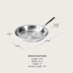 All-Clad D5 5-Ply Brushed Stainless Steel Fry Pan 12 Inch Induction Oven Broiler Safe 600F Pots and Pans, Cookware Silver - Image 3