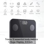 Wyze Smart Scale X - Digital Bathroom Scale for Body Weight, BMI, Body Fat, Muscle Mass, Heart Rate Monitor | ITO Glass & LED Backlight | Batteries Included, 400 lbs (White) - Image 3