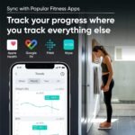 Wyze Smart Scale X - Digital Bathroom Scale for Body Weight, BMI, Body Fat, Muscle Mass, Heart Rate Monitor | ITO Glass & LED Backlight | Batteries Included, 400 lbs (White) - Image 4