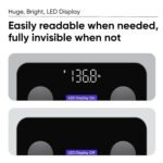 Wyze Smart Scale X - Digital Bathroom Scale for Body Weight, BMI, Body Fat, Muscle Mass, Heart Rate Monitor | ITO Glass & LED Backlight | Batteries Included, 400 lbs (White) - Image 5