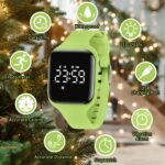 Kids Watches for Girls Boys Digital Sport Watch with Step Counter Pedometer Vibration Alarm Clock, No App Waterproof Fitness Tracker Kids Watch Boys Girls Teens Students Ages 5-16 - Image 3