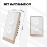 Smart Wall Light Switch, 2.4GHz 2 Gang WiFi Touch Switches, Neutral Wire Required, 3 Way Muti Remote Control Smart Life/Tuya App, Compatible with Alexa, Google Home, White, 2026 - Image 7