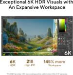 ASUS ProArt Display 32” 6K Professional Monitor (PA32QCV) - IPS, 6K (6016 x 3384), 98% DCI-P3, LuxPixel™, ΔE < 2, Calman Verified, Thunderbolt 4, DisplayHDR600, Auto KVM, DisplayWidget, 3 yr Warranty - Image 3