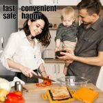 Toaster,Microwave Toaster, Sandwich Maker, Panini Maker, Dishwasher Safe,NO Electricity,Wireless,Time Saving,Fast,Toastie Safe in Microwave Oven(Orange, Microwave Sandwich Maker) - Image 6