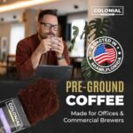 Colonial Coffee 32 Count Single Pot Coffee Packets – 100% Arabica Dark Roast | Pre-Measured Frac Packs for 12 Cup Maker | Bulk Ground Gourmet Coffee for Home & Office - Image 3