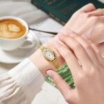 CHEETAH Dainty Gold Watches for Women, with Stainless Steel Expansion Band, Small Oval Case, Analog Roman Dial - Image 7