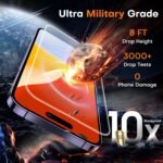 TOCOL for iPhone 14 Pro Screen Protector 9H Hardness Military Grade Shatterproof HD Tempered Glass Full Coverage Easy Installation Case Friendly 2 Pack - Image 5