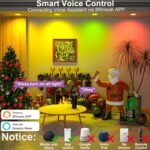 Smart Recessed Lighting 6 Inch RGBCW Color Changing 16W LED Downlight with Junction Box,1350 Lumen Recessed Ceiling Light Compatible with Alexa,Dimmable by Bluetooth Control -12Pack - Image 3