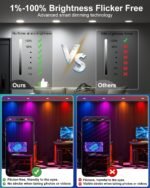 Smart Recessed Lighting 6 Inch RGBCW Color Changing 16W LED Downlight with Junction Box,1350 Lumen Recessed Ceiling Light Compatible with Alexa,Dimmable by Bluetooth Control -12Pack - Image 4