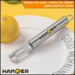 Lemon Zester Grater Channel Knife Handheld for Bar Kitchen full Stainless Steel tool set - Image 3