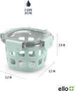 Ello Duraglass Glass Meal Prep Sets Leak-Proof Glass Food Storage Containers with Airtight BPA-Free Plastic Lids, Dishwasher, Microwave, and Freezer Safe - Image 4