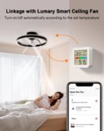 Lumary Smart Thermometer Hygrometer, WiFi & Bluetooth Indoor Temperature Humidity Sensor with App Alert, Led Display, Free Data Storage Export, Digital Remote Monitor for Home & Bedroom - Image 3
