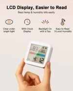 Lumary Smart Thermometer Hygrometer, WiFi & Bluetooth Indoor Temperature Humidity Sensor with App Alert, Led Display, Free Data Storage Export, Digital Remote Monitor for Home & Bedroom - Image 4