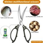 Heavy Duty Poultry Shears,Kitchen Shears,Food Scissors All Purpose for Meat Cutting,Chicken,Turkey,Fish,Dishwasher Safe Kitchen Scissors with Anti-Slip Handle - Image 5