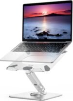 BESIGN LSX7 Laptop Stand with 360 Rotating Base, Ergonomic Adjustable Notebook Riser Holder Compatible with Air, Pro, Dell, HP, Lenovo More 10-15.6" Laptops (Silver) - Image 3
