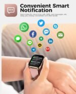 Smart Watches for Women Men,Smart Fitness Tracker (Answer/Make Calls), 110+ Sport Modes with Step Counter/Sleep Monitor, IP68 Waterproof, Fitness Watch for iOS Android,Pink - Image 3