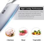 HOSHANHO Cleaver Knife 7 Inch, Ultra Sharp Japanese High Carbon Steel Vegetable Meat Cleaver, Multifunction Chopper Butcher Knife for Home Kitchen and Restaurant - Image 5