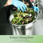 OCS Parts 8 Quart Mixing Bowls | Set of 2 | 13.25-Inch Stainless Steel Professional Grade Flat Base Mixing Bowls for Home and Commercial Kitchens - Image 5