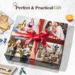 Stainless Steel Cutting Board For Kitchen With Lip(Wood & Metal, 16.3"x11"), Non Plastic Ebony Wood Double Sided Cutting Boards, Charcuterie Chopping Board for Defrost | Best Gift Idea - Image 5