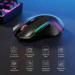 Redragon S136 Gaming Keyboard & Mouse Combo, 75% K628 Tri-Mode Wireless RGB Mechanical Keyboard and 7200 DPI Wireless Gaming Mouse Bundle, Convenient Shared Dongle - Image 4