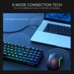 Redragon S136 Gaming Keyboard & Mouse Combo, 75% K628 Tri-Mode Wireless RGB Mechanical Keyboard and 7200 DPI Wireless Gaming Mouse Bundle, Convenient Shared Dongle - Image 5