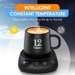 Coffee Mug Warmer - Fastest Heating & Highest Temperature, Coffee Cup Warmer for Desk Auto Shut Off, 4 Temp Settings & 1-12H Timer, Smart Electric Beverage Warmer for Coffee, Tea (Black) - Image 4