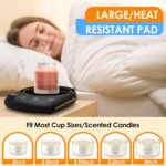 Coffee Mug Warmer - Fastest Heating & Highest Temperature, Coffee Cup Warmer for Desk Auto Shut Off, 4 Temp Settings & 1-12H Timer, Smart Electric Beverage Warmer for Coffee, Tea (Black) - Image 6