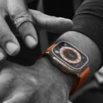 Apple Watch Ultra [GPS + Cellular 49mm] Titanium Case with Midnight Ocean Band, One Size (Renewed) - Image 5