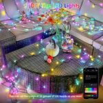 YIQU Smart Color Changing Christmas Lights, 66 FT 200 LED RGB String Lights with Remote App Control and Timer, Music Sync Multiple Modes Twinkle Mini Light Waterproof Indoor Outdoor - Image 3