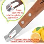 Channel Knife Zester - Fruit and Vegetable Tool for Decorating Cocktails, Desserts, and Salads Stainless Steel Tip 2 PACK - Image 3
