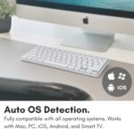 Macally Wireless Bluetooth Keyboard for Mac - Premium Multi Device Connectivity - Compatible Apple Keyboard for MacBook Pro/Air, iMac, Mac mini, iPad, Laptop, and PC - Image 4