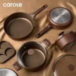 CAROTE Pots and Pans Set Non Stick, Cookware Sets Nonstick 19 pcs Kitchen Pot & Pan, Induction cookwasre Compatible with Crepe Frying Pan PFOA/PFOSFree - Image 5