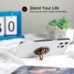 [2 Pack] Lion Head Cell Phone Ring Holder Stand, Finger Ring Kickstand with Polished Metal Phone Grip, Smartphone Accessories（Bronze） - Image 5