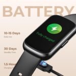 Health Fitness Tracker Smart Watch with 24/7 Heart Rate, Blood Oxygen, Sleep Tracker, Pedometer, 3 Colorful Bands & 3ATM Waterproof Activity Tracker with Step Calorie Counter, Space Black - Image 4