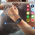 Health Fitness Tracker Smart Watch with 24/7 Heart Rate, Blood Oxygen, Sleep Tracker, Pedometer, 3 Colorful Bands & 3ATM Waterproof Activity Tracker with Step Calorie Counter, Space Black - Image 5