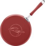Rachael Ray Cucina Nonstick Cookware Pots and Pans Set, 12 Piece, Cranberry Red - Image 5