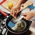 Rachael Ray Multi Stainless Steel Grater, Marine Blue, Small - Image 3