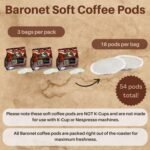 Baronet Coffee Pods [100% Colombian - 54 Pods] Single Cup Use for Senseo Coffee Machine - 3 Bags of 18 Single Serve 8 Gram, Regular Strength, Medium Roast [100% Colombian] - Image 3