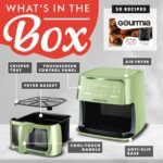 Gourmia 8 Qt Air Fryer, 8 Presets with Digital Display, FryForce 360° Technology, Easy View Window & Interior Light, Dishwasher Safe Basket, Green - Image 6
