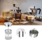 Insulated French Press Coffee Maker Stainless Steel Double-Wall Metal 3 Level Filtration System, Rust-Free Dishwasher Safe - Image 5