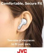 JVC Ultra Compact True Wireless Earbuds Headphones, Total 12 Hour Battery Life, Sound with 13mm Driver, USB-C Connection - HAB5TW (White) - Image 5