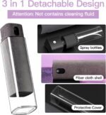 Touchscreen Screen Cleaner Kit 2 Pcs, Phone, Tablet and Car Screen Cleaner, Two in One Spray and Microfiber Cloth(Grey&Pink) - Image 4