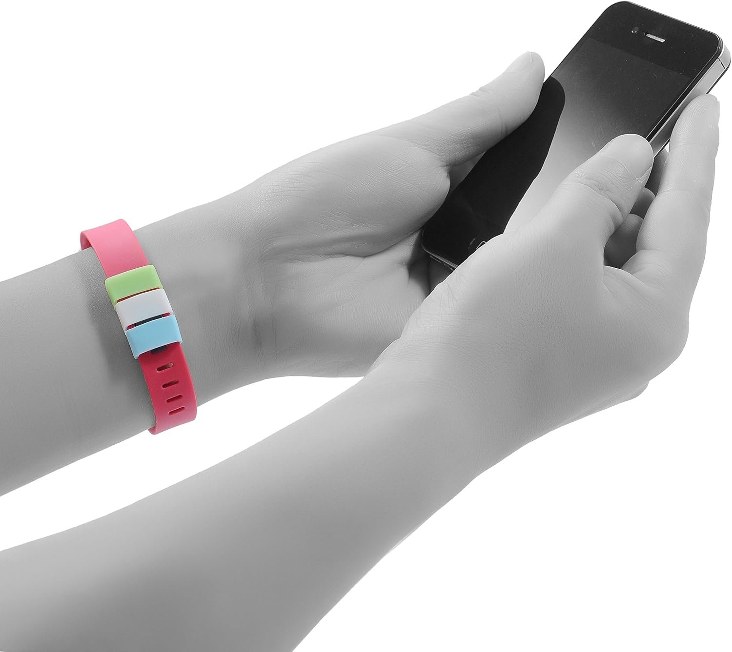 20Pcs Protective Silicone Fastener Rings Holder for Fitbit/Fitbit Alta/Garmin Vivofit/Samsung Gear Fit Wristband, Mixed-Color - Image 6