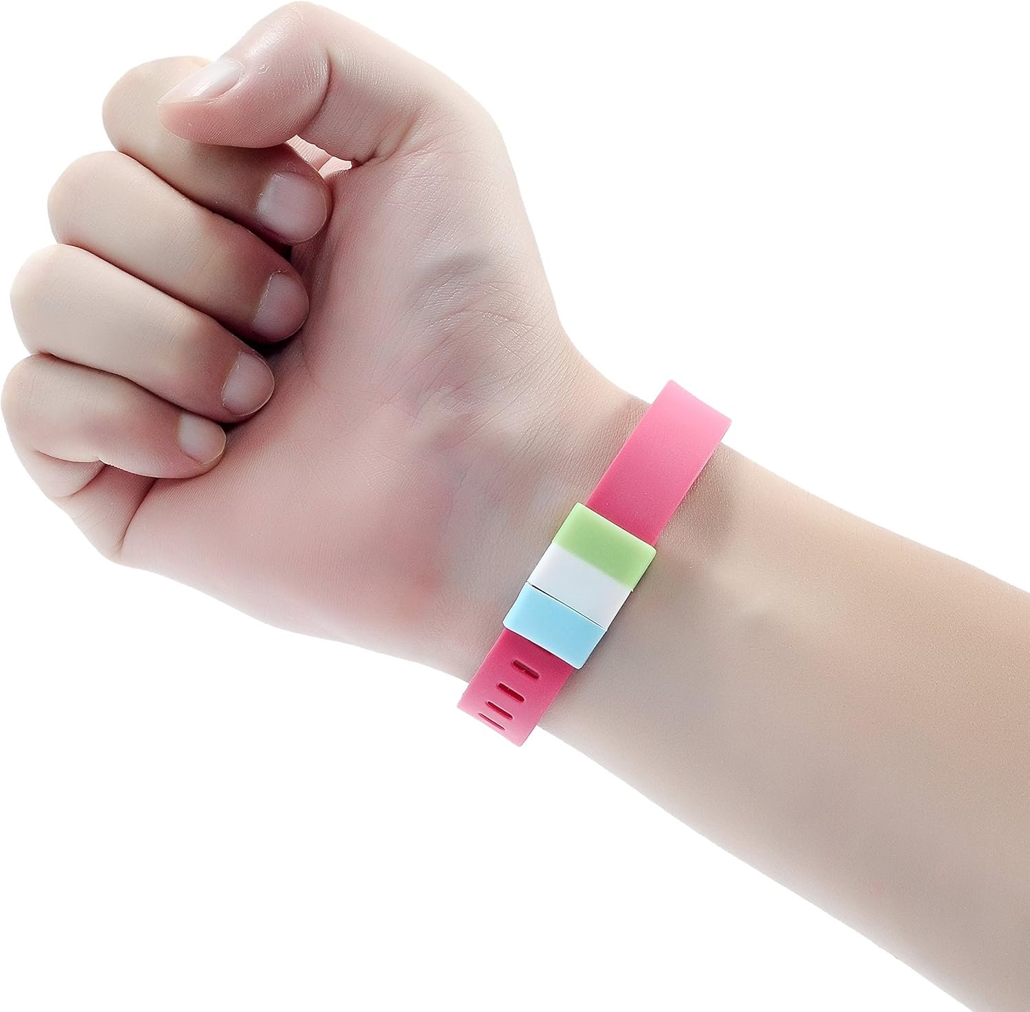 20Pcs Protective Silicone Fastener Rings Holder for Fitbit/Fitbit Alta/Garmin Vivofit/Samsung Gear Fit Wristband, Mixed-Color - Image 7